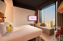 MAMA Shelter Dubai - Wohnbeispiel Medium Mama Double Burj Khalifa view (Zimmercodierung DB6)
