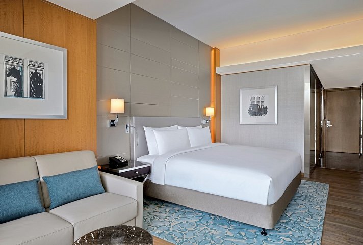 Hilton Dubai Palm Jumeirah - Wohnbeispiel King Guest Room (Zimmercodierung DB1)