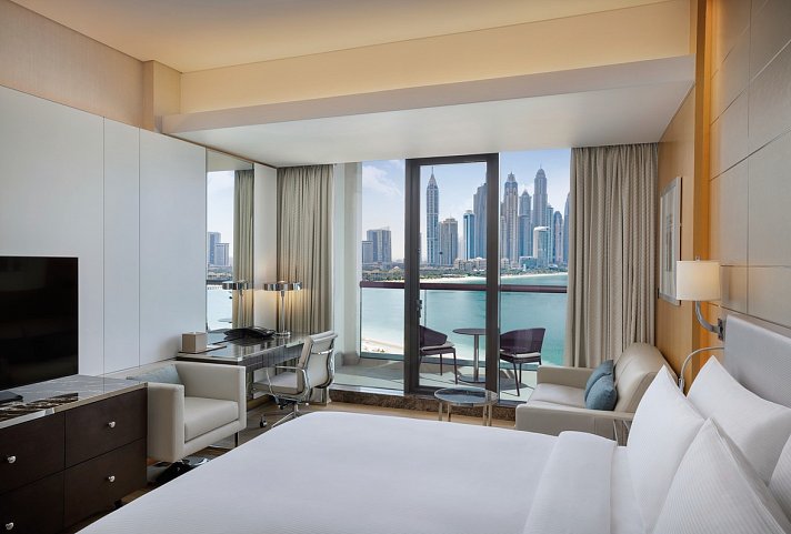 Hilton Dubai Palm Jumeirah - Wohnbeispiel King Premium Sea View Room (Zimmercodierung DM1)