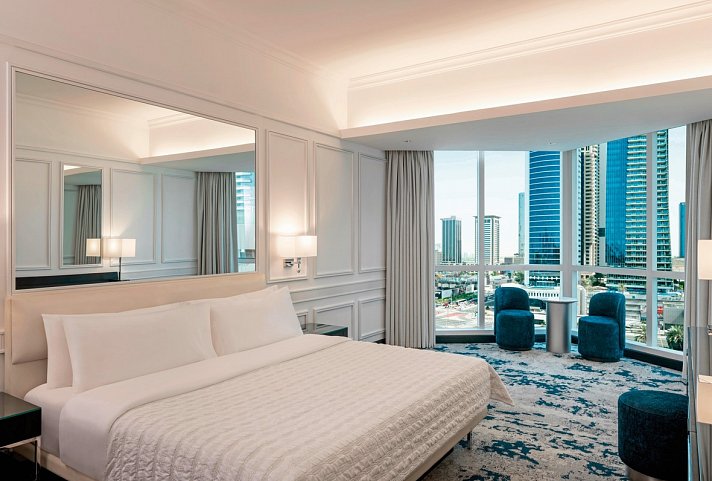 Le Meridien Mina Seyahi Beach Resort & Waterpark - Wohnbeispiel Deluxe Skyline (Zimmercodierung DD1)