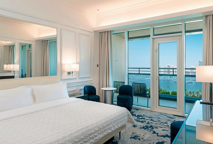 Le Meridien Mina Seyahi Beach Resort & Waterpark - Wohnbeispiel Deluxe Sea View (Zimmercodierungen DDM & DLM)