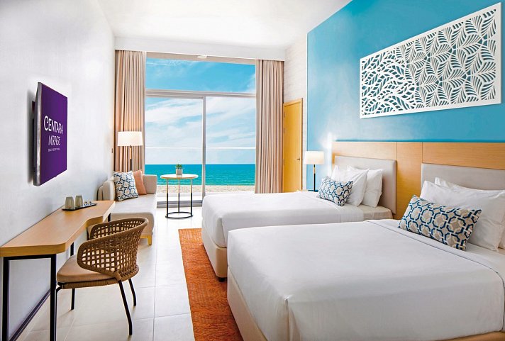 Centara Mirage Beach Resort Dubai - Wohnbeispiel Family Room Sea View Double Double (Zimmercodierung FBM)