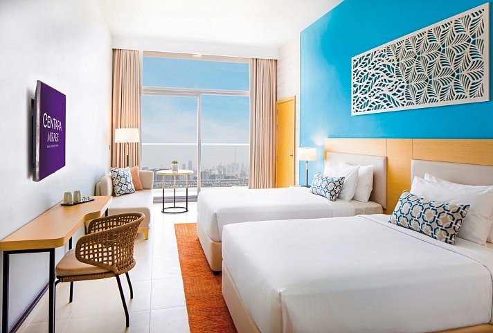 Centara Mirage Beach Resort Dubai - Wohnbeispiel Family Room Double Double (Zimmercodierung FB1)