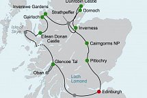 Schottlands klassische Rundreise - Städte, Highlands und die Insel Skye