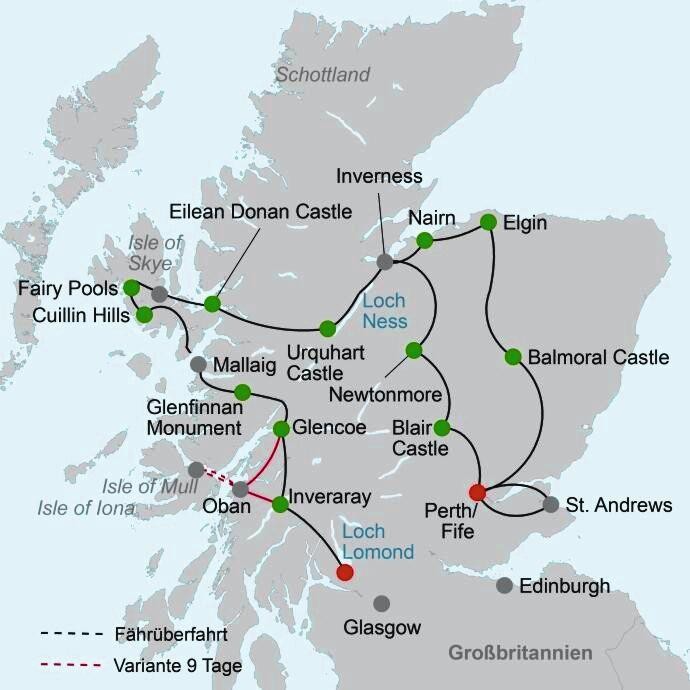 Stippvisite Schottland
