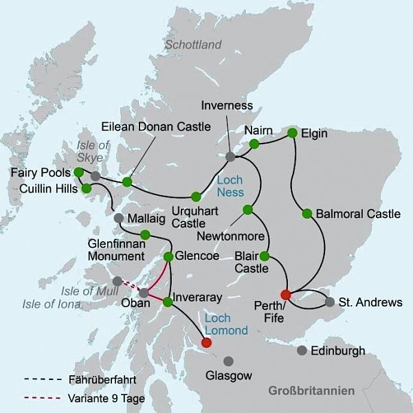 Stippvisite Schottland