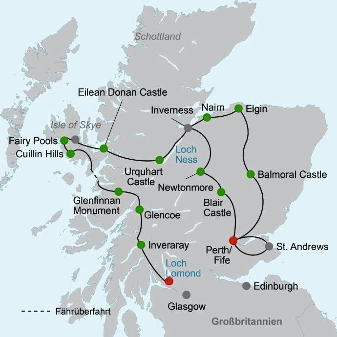 Stippvisite Schottland