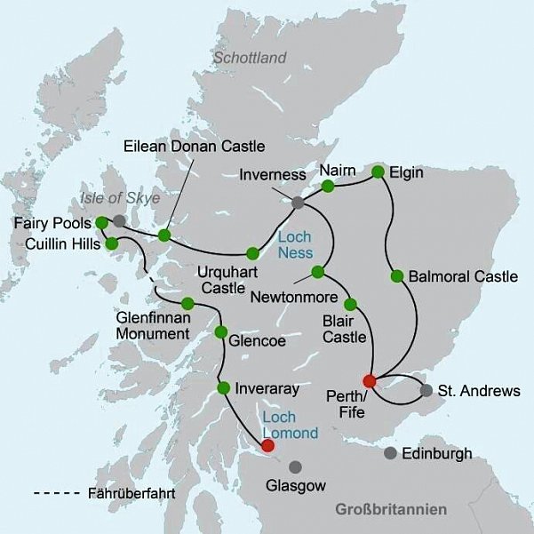 Stippvisite Schottland