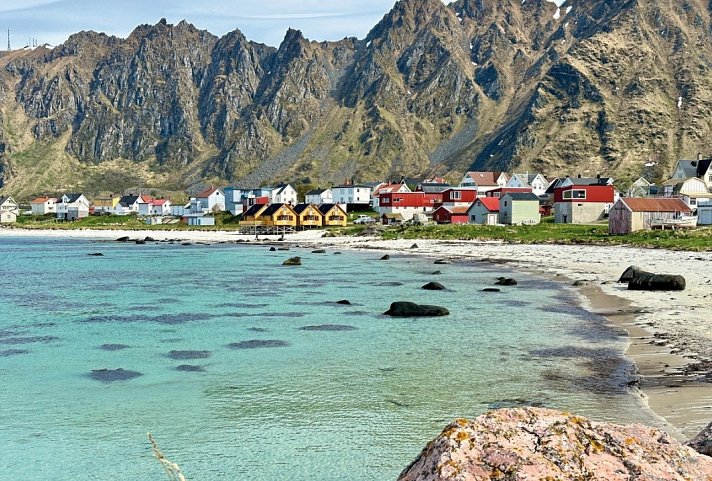 Erlebnis Lofoten - unterwegs auf der Arctic Route - Insel Andøya, Fischerdorf nahe Bleik