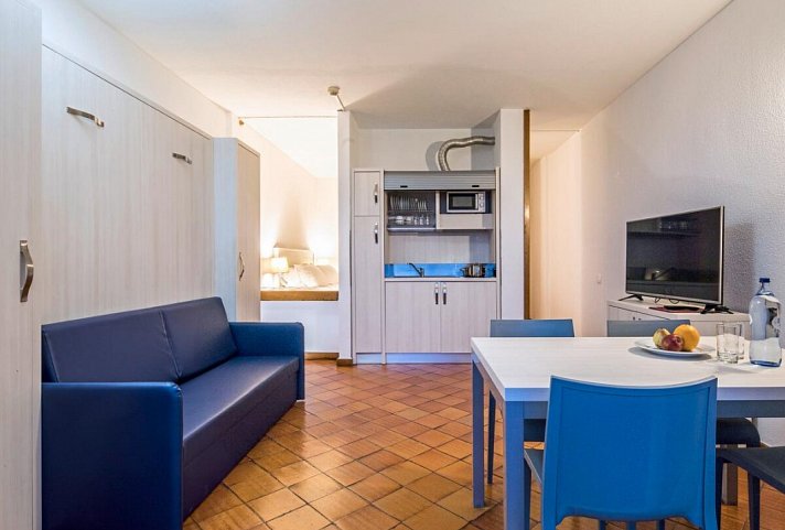 Meia Praia Lagos Beach Club Apartments - Wohnbeispiel Studio Landblick & Meerblick (Zimmercodierungen SBL & S1M)