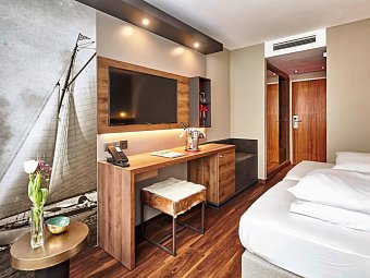 Hotel City Krone - Wohnbeispiel Doppelzimmer Standard (Zimmercodierung DG1)