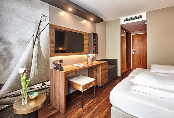 Hotel City Krone - Wohnbeispiel Doppelzimmer Standard (Zimmercodierung DG1)