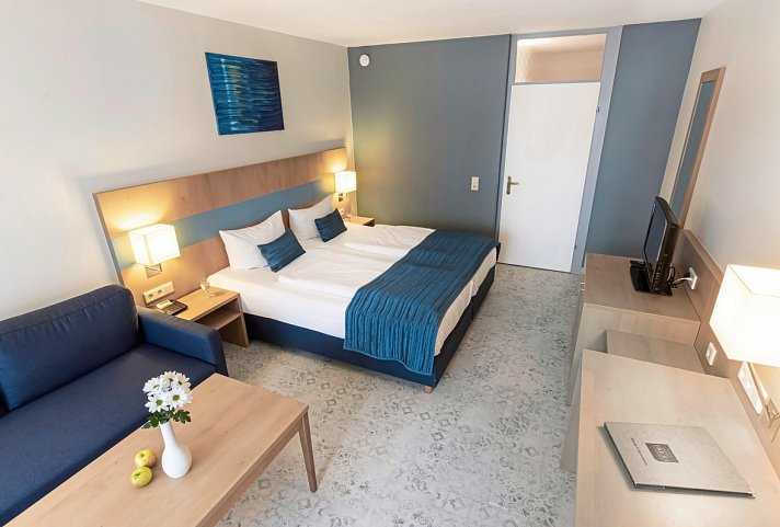 Hotel HOERI am Bodensee - Wohnbeispiel Doppelzimmer Komfort Landseite (Zimmercodierung DF1)