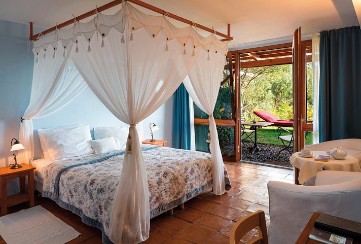 Atrio - Wohnbeispiel Doppelzimmer Gartenblick (Zimmercodierung DBG)