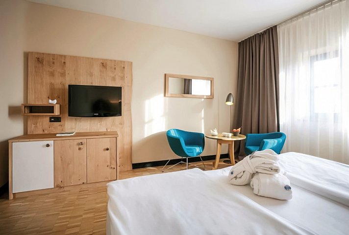 Rogner Bad Blumau - Wohnbeispiel Doppelzimmer Kunsthaus (Zimmercodierungen DB1 & EB1)