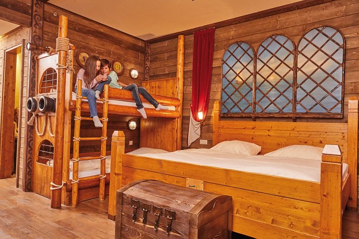 Heide Park Abenteuerhotel - Wohnbeispiel Piratenzimmer (Zimmercodierungen XB1 & XB2)
