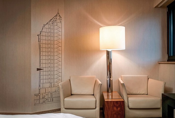 Mövenpick Hotel Hamburg - Wohnbeispiel Doppelzimmer Classic (Zimmercodierung DB1)