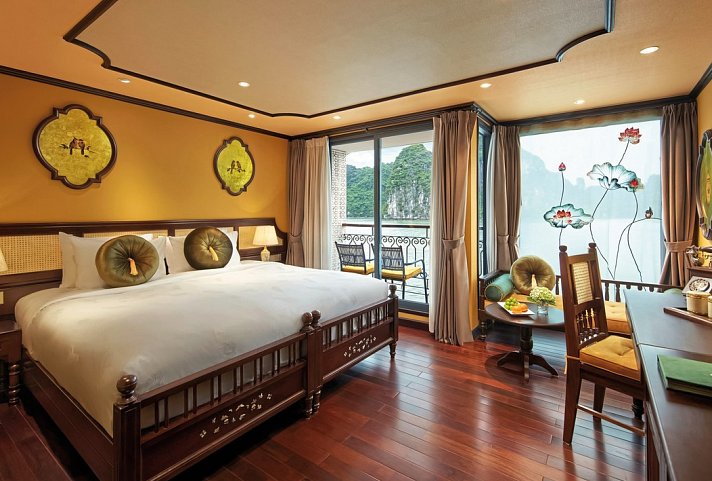 Halong Bucht mit Stil (2 Nächte) - Indochine Premium Cruise, Junior Suite