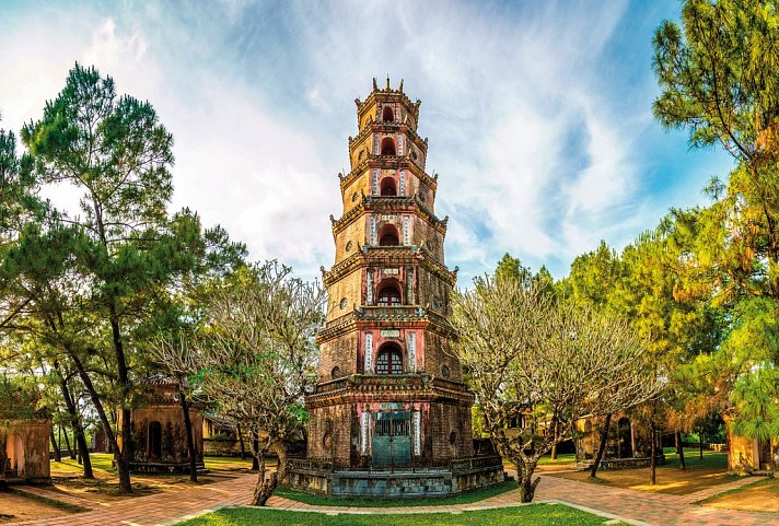 Vietnams Highlights erleben - Thien Mu Pagode in Hue