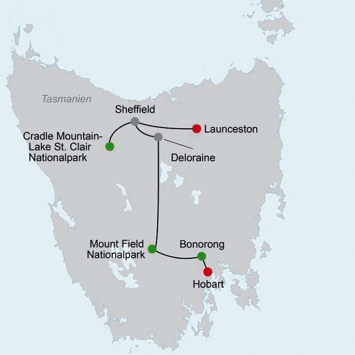 Höhepunkte Tasmaniens Westküste