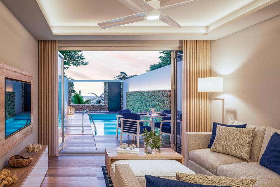 Minos Imperial Luxury Beach Resort and Spa Milatos - Wohnbeispiel Deluxe Island Spa Villa