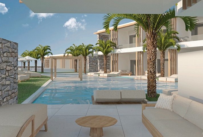 Magda Hotel Club - Wohnbeispiel Doppelzimmer Swim-up (Zimmercodierung DBQ)