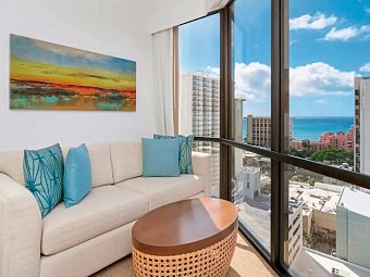 Hyatt Centric Waikiki Beach - Wohnbeisipiel Ocean View 1 King (Zimmercodierung U2M)