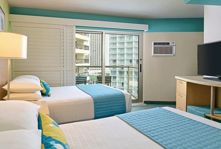 Waikiki Circle Hotel by Castle - Wohnbeispiel Hotel Room Standard (Zimmercodierungen UG1, UG2, UG3, UG4, UG5 & UG6)