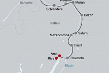 Etsch-Radweg Nauders - Gardasee