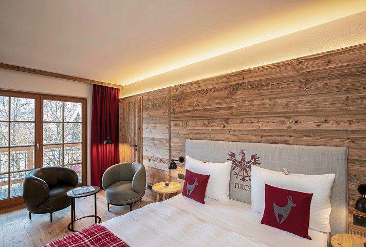 Kitzhof Mountain Design Resort - Wohnbeispiel Doppelzimmer Tirol (Zimmercodierung DB1)