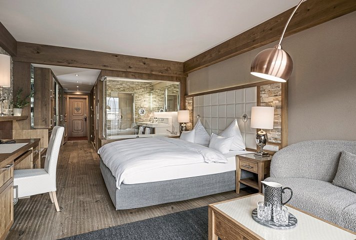 Alpenresort Schwarz - Wohnbeispiel Doppelzimmer Landgarten (Zimmercodierungen DB1 & DP3)