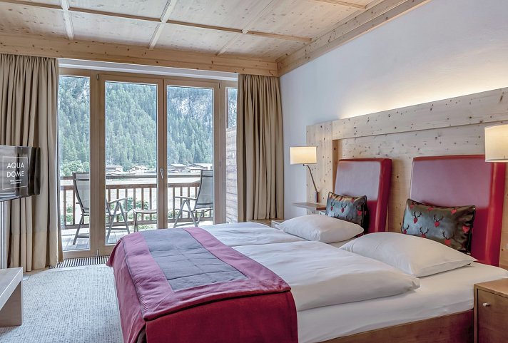 AQUA DOME - Tirol Therme Längenfeld - Wohnbeispiel Doppelzimmer Auszeit (Zimmercodierungen DB1, EB1, DX1 & DX2)