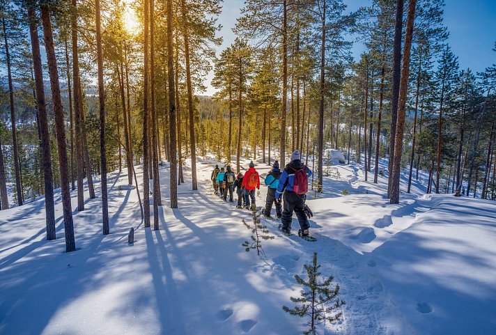 Lapplands magische Nächte - Muotka - Schneeschuhwanderung