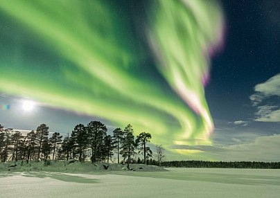 Wildnis unter dem Polarlicht - Inari