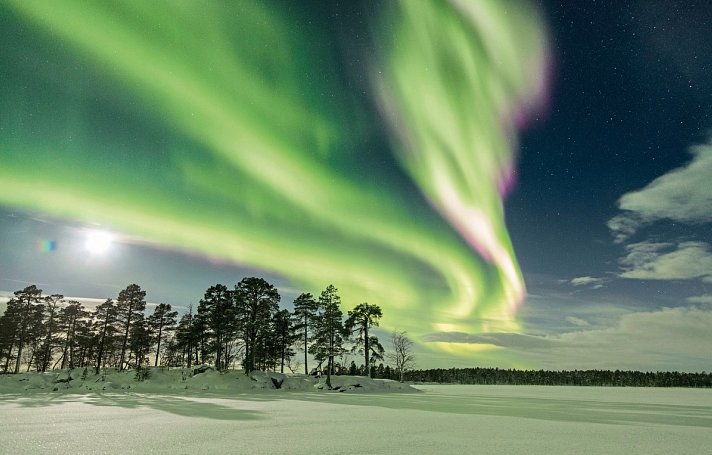 Wildnis unter dem Polarlicht - Inari