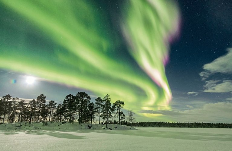 Wildnis unter dem Polarlicht - Inari