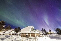 Wildnis unter dem Polarlicht - Inari - Wohnbeispiel Aurora Cabin