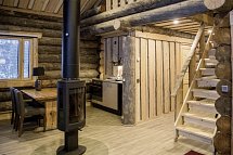 Wildnis unter dem Polarlicht - Inari - Wohnbeispiel Blockhaus