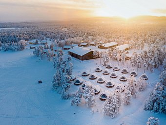 Wildnis unter dem Polarlicht - Inari - Wilderness Hotel Inari