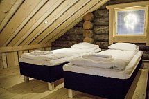 Wildnis unter dem Polarlicht - Inari - Wohnbeispiel Blockhaus