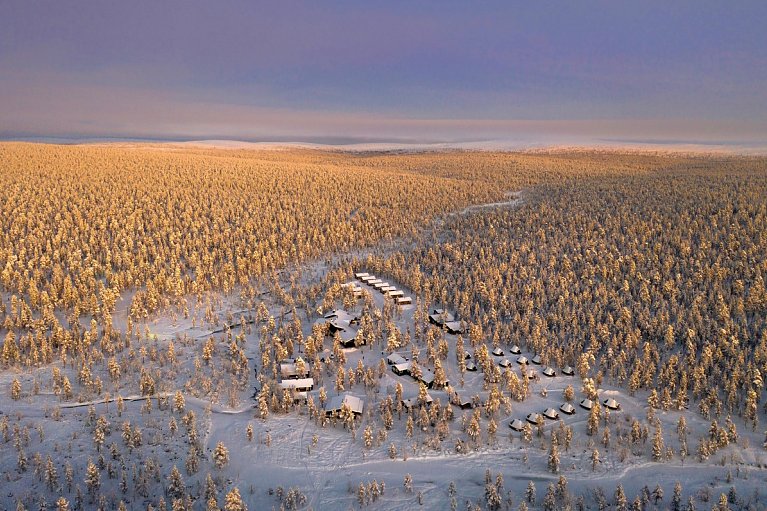 Wildnis unter dem Polarlicht - Muotka - Wilderness Hotel Muotka