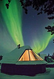 Wildnis unter dem Polarlicht - Muotka - Wohnbeispiel Aurora Cabin