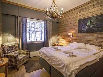 Wildnis unter dem Polarlicht - Muotka - Wohnbeispiel Zimmer im Haupthaus