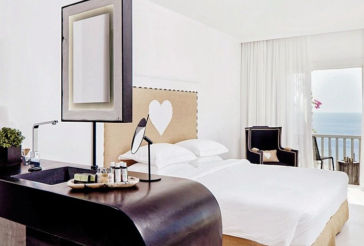 Royal Myconian Resort - Wohnbeispiel Doppelzimmer Premium Meerblick (Zimmercodierung DMM)