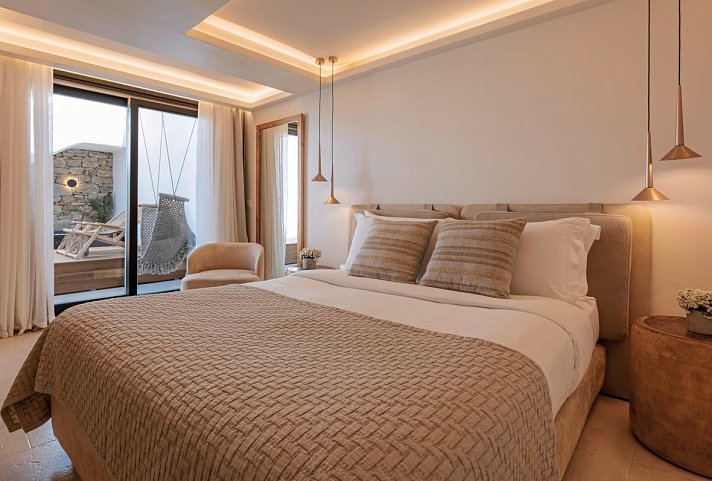 Asty Mykonos Hotel & Spa - Wohnbeispiel Doppelzimmer Superior (Zimmercodierung DS1)