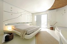 Boutiquehotel Andronikos - Wohnbeispiel Doppelzimmer Gartenblick Cocoon (Zimmercodierung DBG)