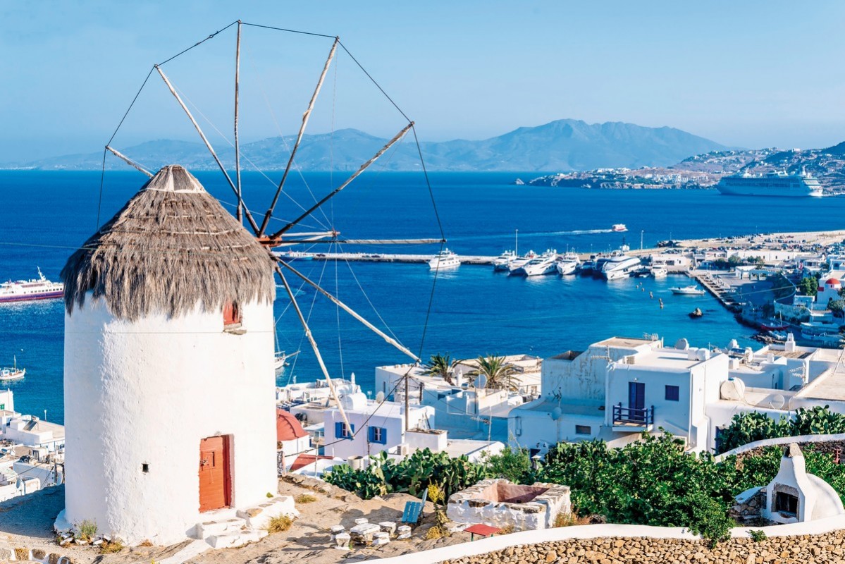 Kykladen-Inselhüpfen: Mykonos, Naxos, Santorin