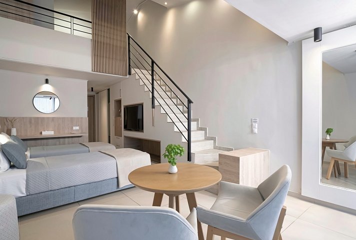 Kassandra Bay Resort & Spa - Wohnbeispiel Maisonette Meerblick (Zimmercodierung MBM)
