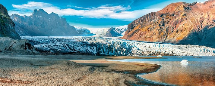 Island erleben - Gletscher, Vulkane und heiße Quellen - Gletscher Skaftafellsjökull