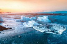 Faszinierendes Island - Diamond Beach nahe Jökulsarlon